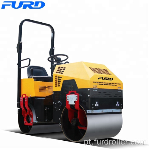 Passeio FURL FYL-880 no rolo compactador vibratório único de tambor duplo de 1 tonelada